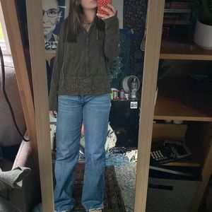 Brown floral sweatshirt